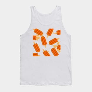 Orange Popsicles Pattern Tank Top